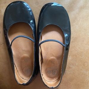 Pepe Black Patent Leather Ballet Flats